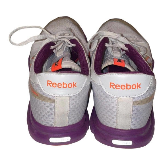 Reebok Women's Your Flex Trainette J90620 White Purple Running Shoes Size 9 - Picture 4 of 7